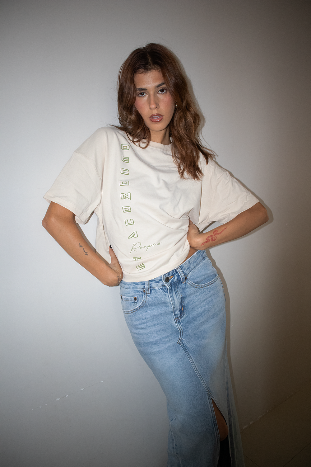 Roupas cropped tee