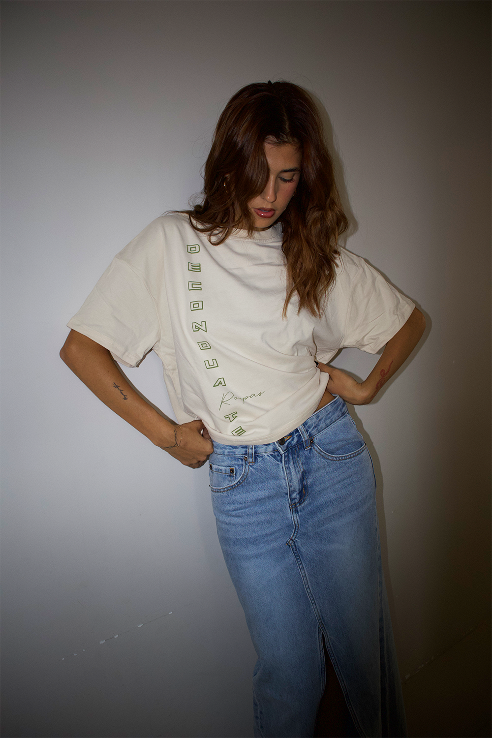 Roupas cropped tee